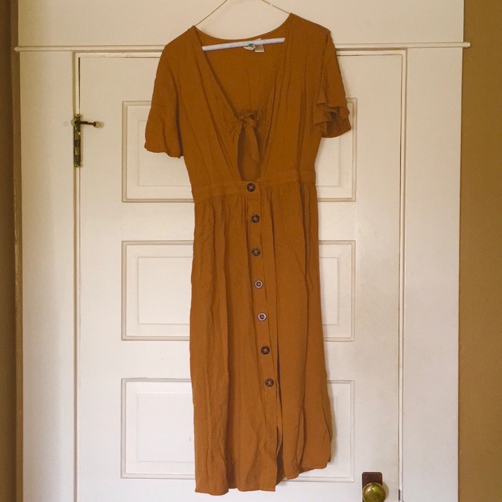 Mustard sun dress